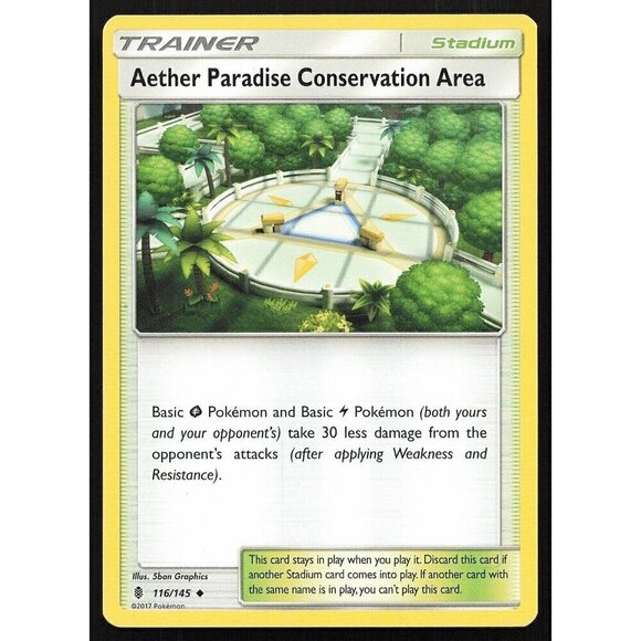Pokemon TCG - Aether Paradise Conservation Area -  116/145 - Guardians Rising MP - Picture 1 of 3
